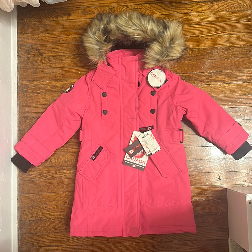 Canada Weathergear Fuchsia Jacket 3T NWT